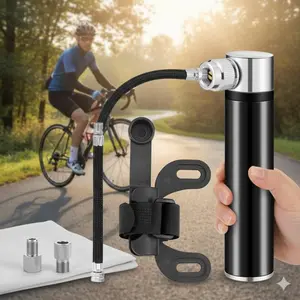 Ultra-Light 120 PSI Mini Bike Pump: Presta/Schrader Valve Compatible, Portable Tire Inflator for Road & Mountain Bikes, Essential Cycling Repair Tool for Outdoor Sports, Outdoor Sports Gear