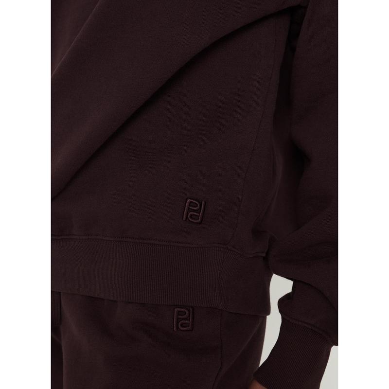 Wellness Off The Shoulder Jumper Brown