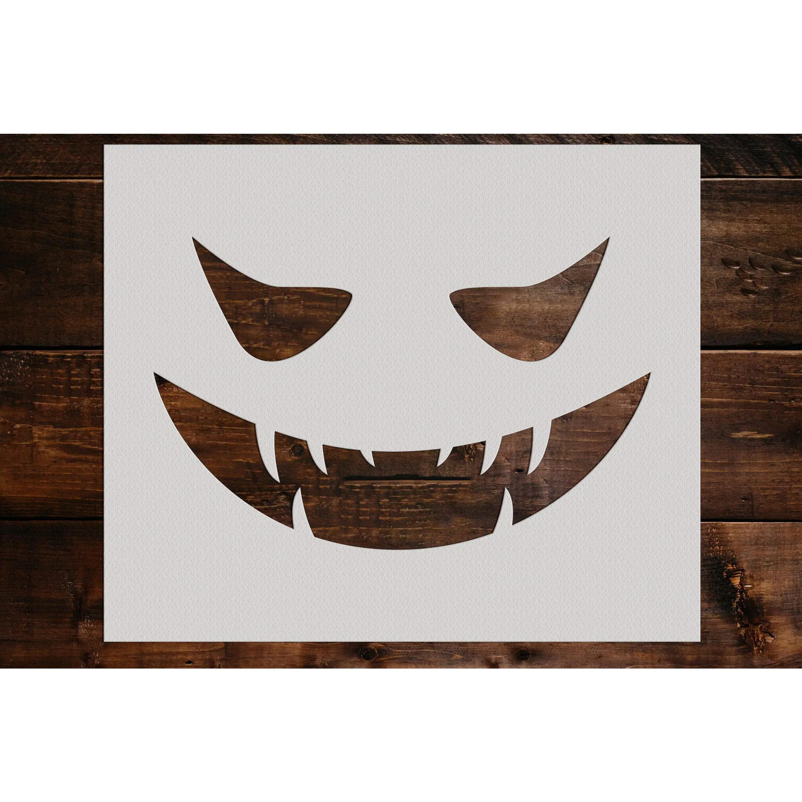 Pumpkin Face Stencil - Art and Wall Stencil