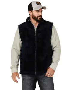 Moonshine Spirit Men's Spirit&Reg; Kern Valley Faux Fur Zip-Front Fleece Vest - Msfa21v3