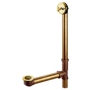 Kingston Brass  Trip Lever Waste And Overflow - Polished Brass Finish