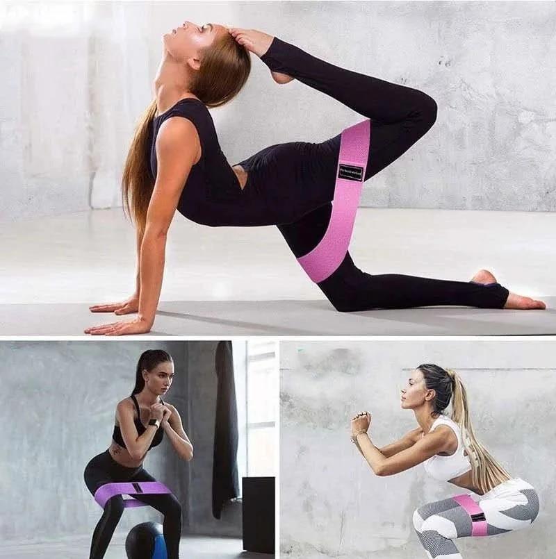 Resistance Hip Booty Bands for Glute & Thigh Workouts, Resistance Band, Workout band  – Elastic Loop Bands for Squats & Fitness Training