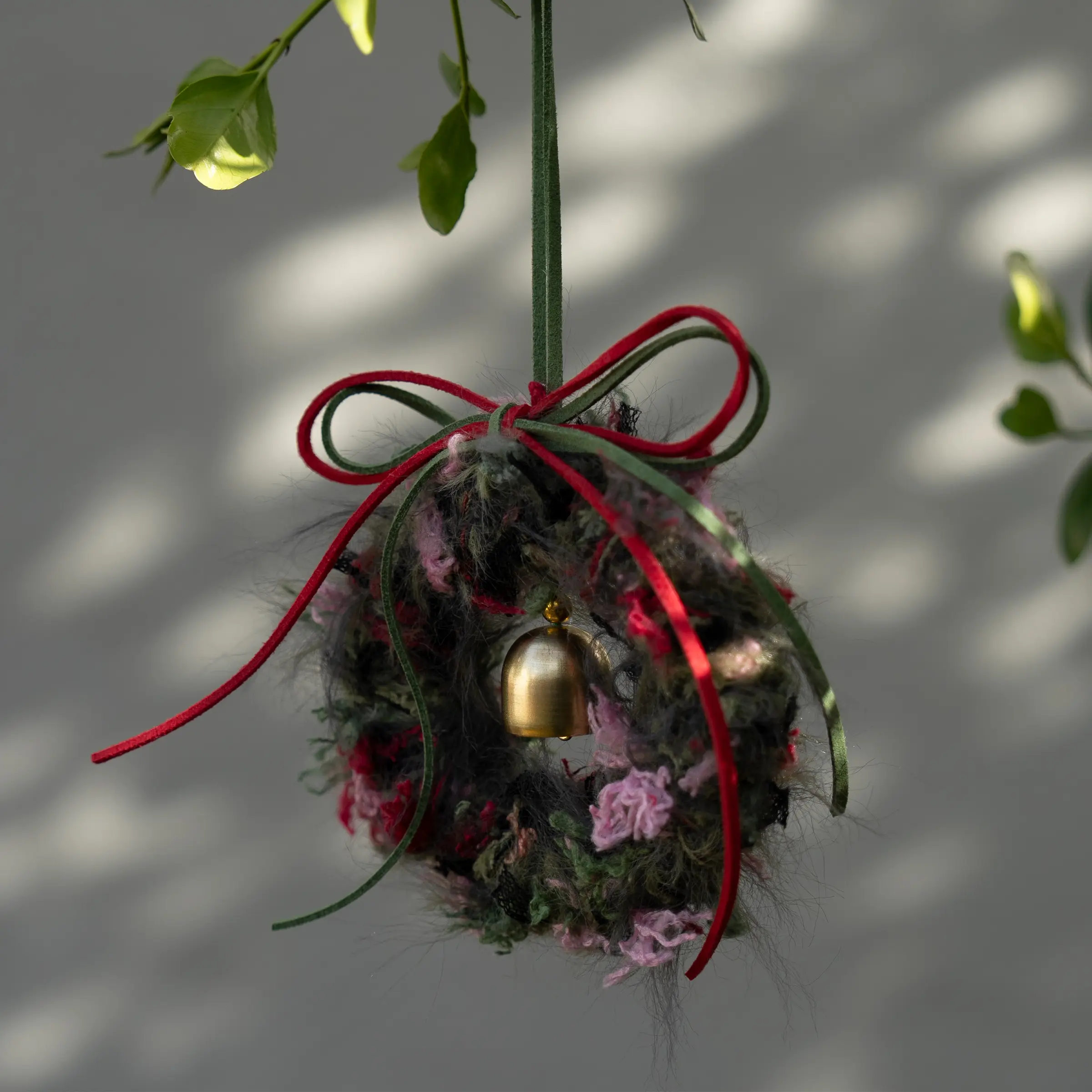 Close Enough Mini Wreath Charm – Handmade Valentine Bag Charm, Thoughtful Gift for Someone You Care About