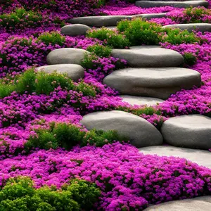 Creeping Thyme Seeds for Planting - 500 Magic Creeping Thyme Seeds Ground Cover Plants Heirloom Flowers Non-GMO Perennial Thymus Serpyllum Seeds