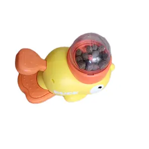 Duck Feeder Dog Interactive Toy - Universal Plastic Toy with Duck Design and Orange Feet for Pet Entertainment and Fun