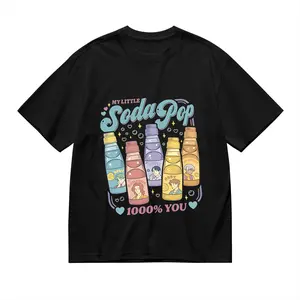 Saja Boys Soda Pop KPDH Cotton Clothing Huntrix PIN Kpop Demon Band Inspired Tshirt Popular Movie Jinu Tops Men Women Cotton Tee