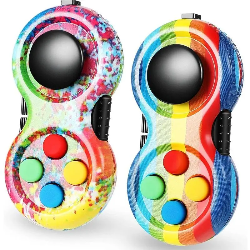 2PCS Game Controller Pad Fidget Toys - Multi-Functional Squeeze-Stress-Sensory Bendables, Antistress Sensory Tools for Special Needs ADHD Autism, Anxiety Relief Gifts, Squeeze Fidget Bendables, Stress Toy Bendables