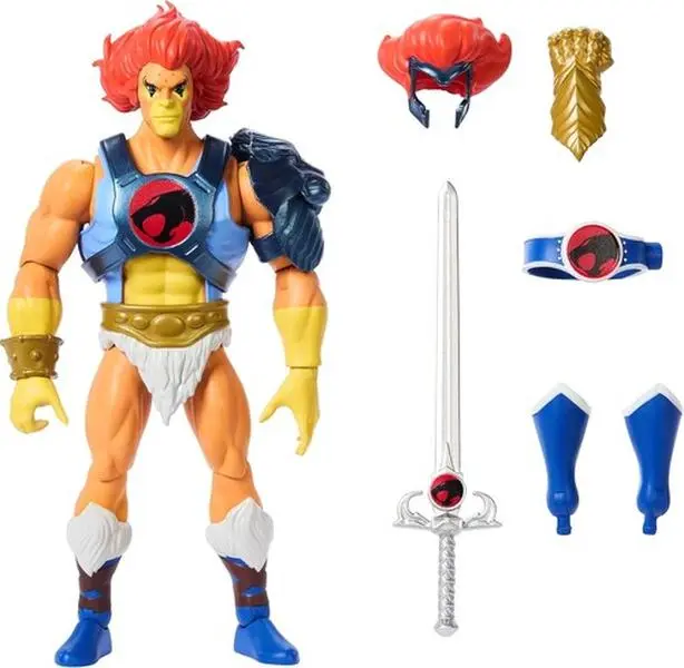Masters of the Universe Origins x ThunderCats Lion-O Swappable Nostalgic Collectible Action Figurine (He-Man, MOTU)