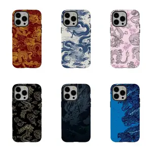 Premium Chinese Dragon Custom Casing for iPhone 17/16/15/14/13/12/11 ProMax Plus - Luxury Traditional Asian Art Protective Shell with Resistance, Wireless-Friendly Phone Accessory, Ideal Gift for Cultural Art Fans