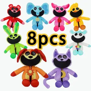 Smiling Critters Plush Toy New Monster Catnap Plush Yellow Dog Plushies Stuffed Pillow Doll Toys for Game Fans