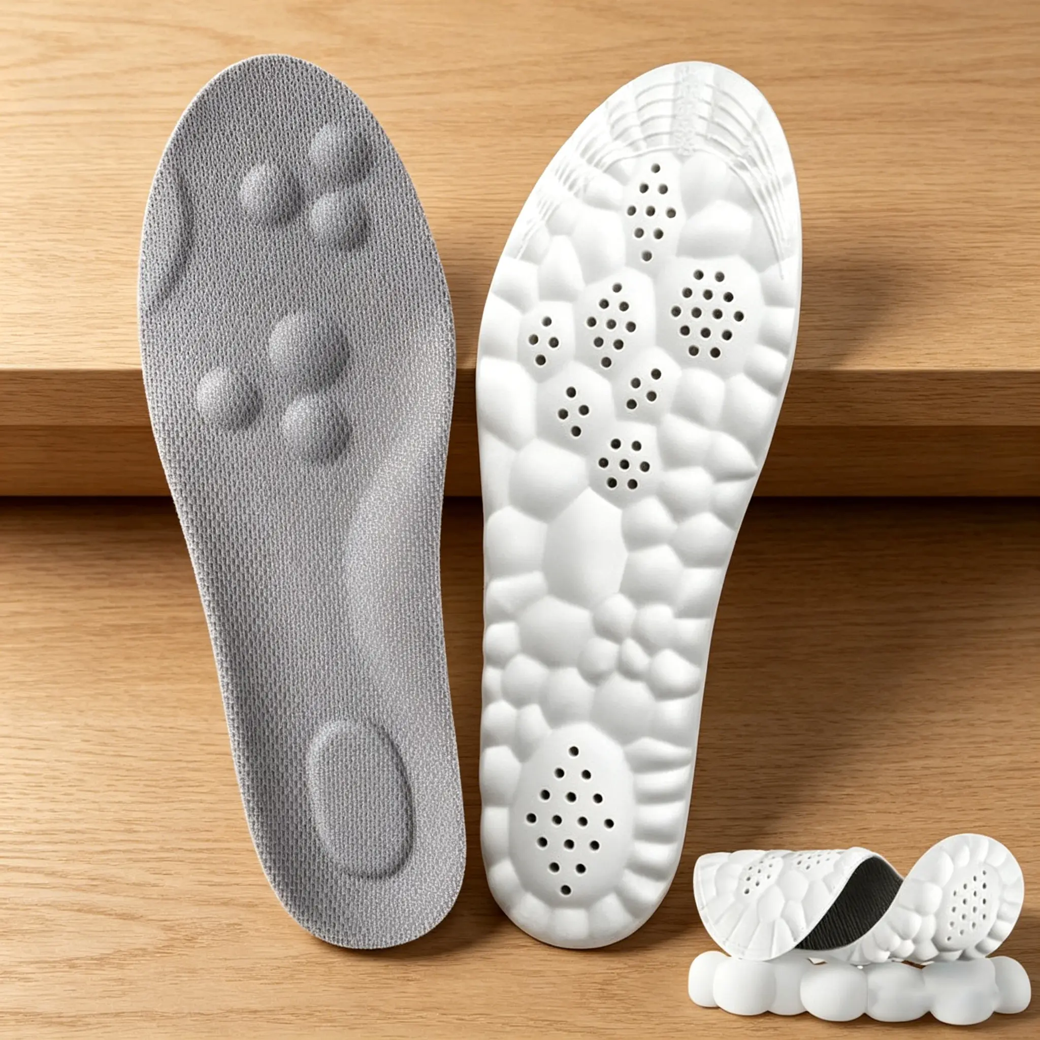 4D Cloud Soft Insoles - Trim-to-Fit Steppers Shoes Insole for Men (Food & Beverages Snacks Gift Set Compatible Accessory)