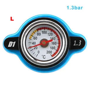 Pressure Balance Function Thermo Radiator Cap Tank Cover Replacement Temperature Gauge 0.9/1.1/1.3 Bar Car Accessories