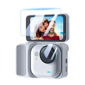 For Insta360 GO Ultra PULUZ 2 in 1 Screen + Lens Tempered Glass Film (Transparent)