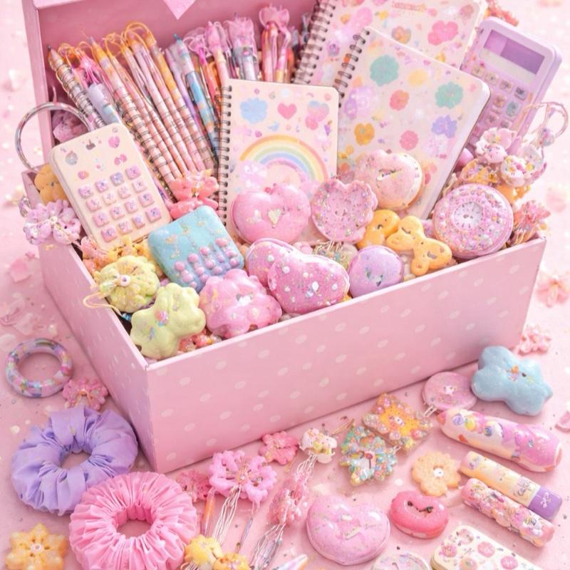 EMPRENDEDOR PACKAGE - LIVE ONLY - 6 Dozens 72 Items Pens Notebooks Pastel Rainbow Design Perfect for School and Office