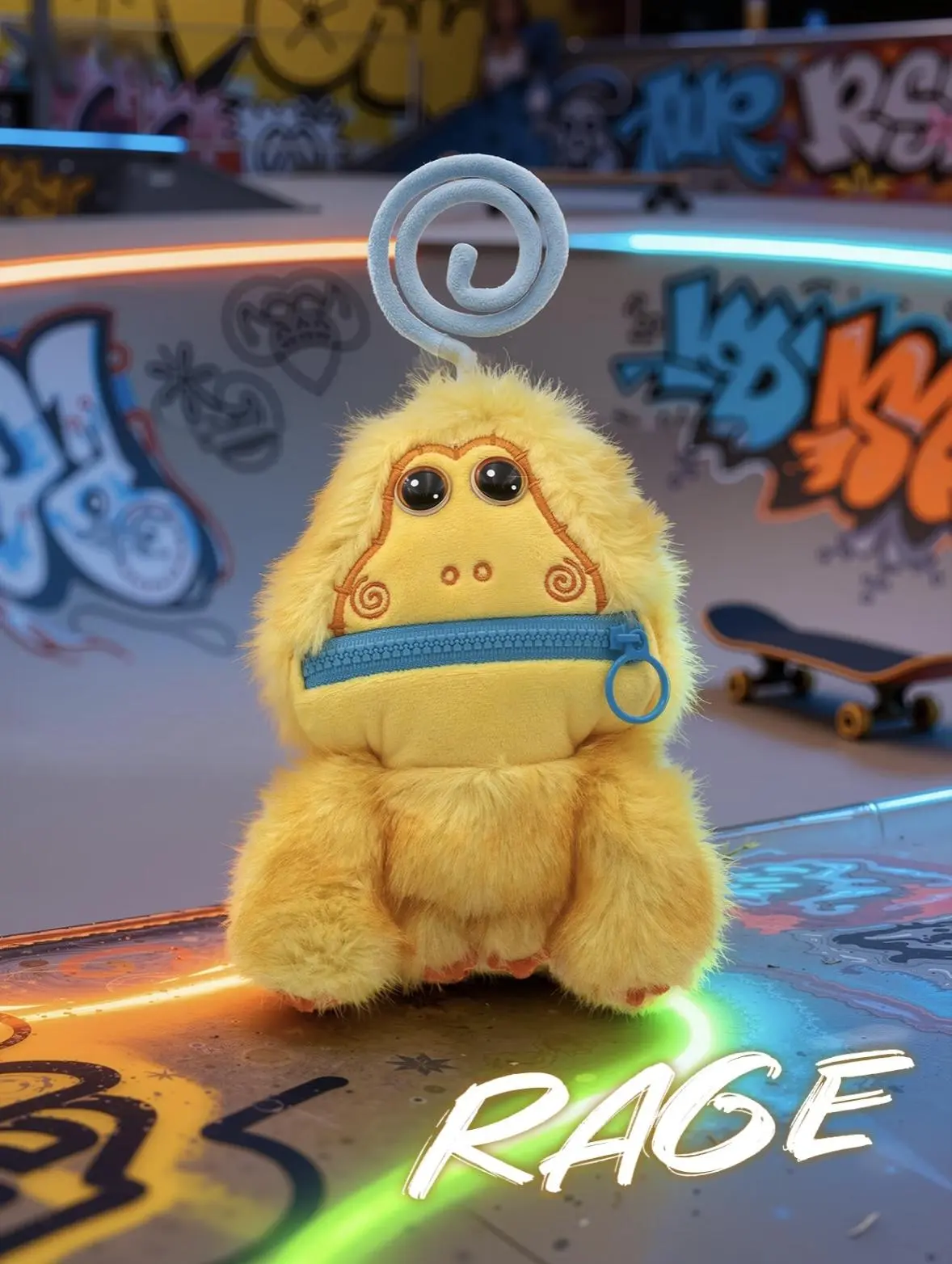 Nomster-Nom Bad Mood Sound Plush Keychain Blind Box – Cute & Fun