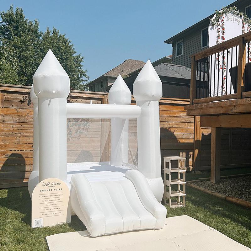 6FT Oxford Bouncy Castle Outdoor Inflatable Inflatable Halloween Christmas Decoration Jumping Castles Children Birthday Party Bounce House With Slide