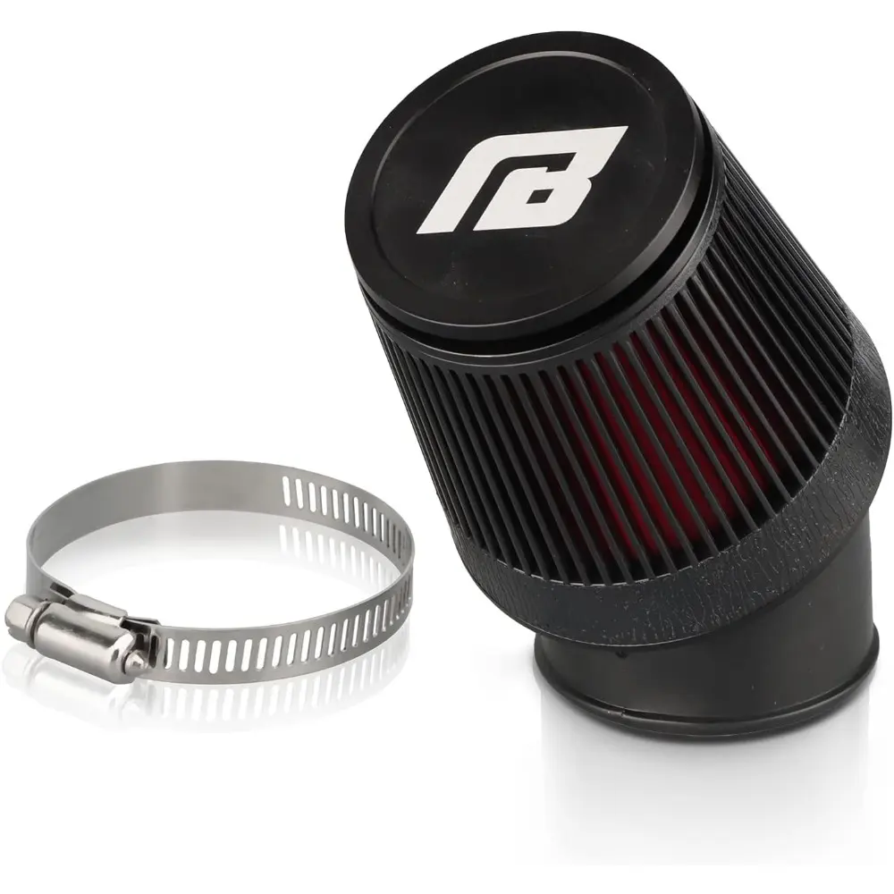 42mm Alloy Racing Motorcycle Air Filter with Adjustable Clamp - Universal for Dirt Bike, Pit Bike, Scooter - Boosts High Horsepower, Improves Gas Mileage - Fits Yamaha, Honda, Suzuki, Kawasaki Carburetors