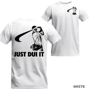 Funny Tiger Woods Mugshot Just Dui Style T Shirt, Golf Shirt, Novelty Graphic Tee, Unisex Golfing Gift Shirt For Men And Women Uv4, Unisex Casual Graphic T-Shirts