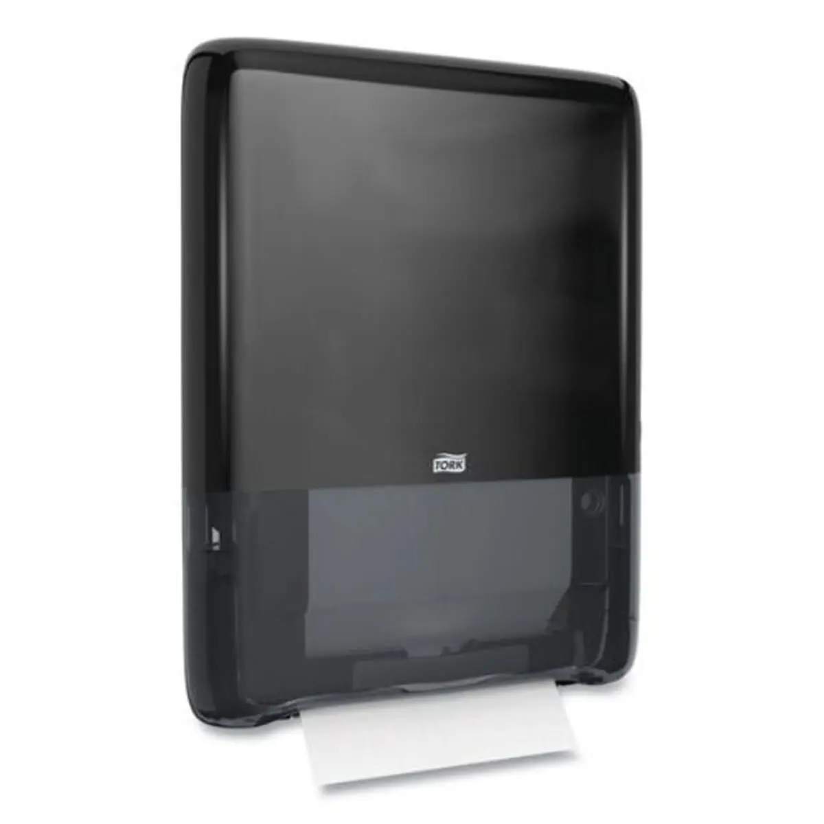 Tork PeakServe Continuous Compressed Hand Towel Dispenser - Black Plastic, 14.44x3.97x19.3in, 7.12lbs High-Capacity Smooth Wall-Mount Cleaning Accessory, Fast-Filling for High-Traffic Washrooms, Home Improvement