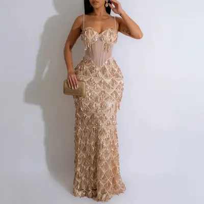 Dalarie Maxi Dress Club L London TikTok Shop - Main Image