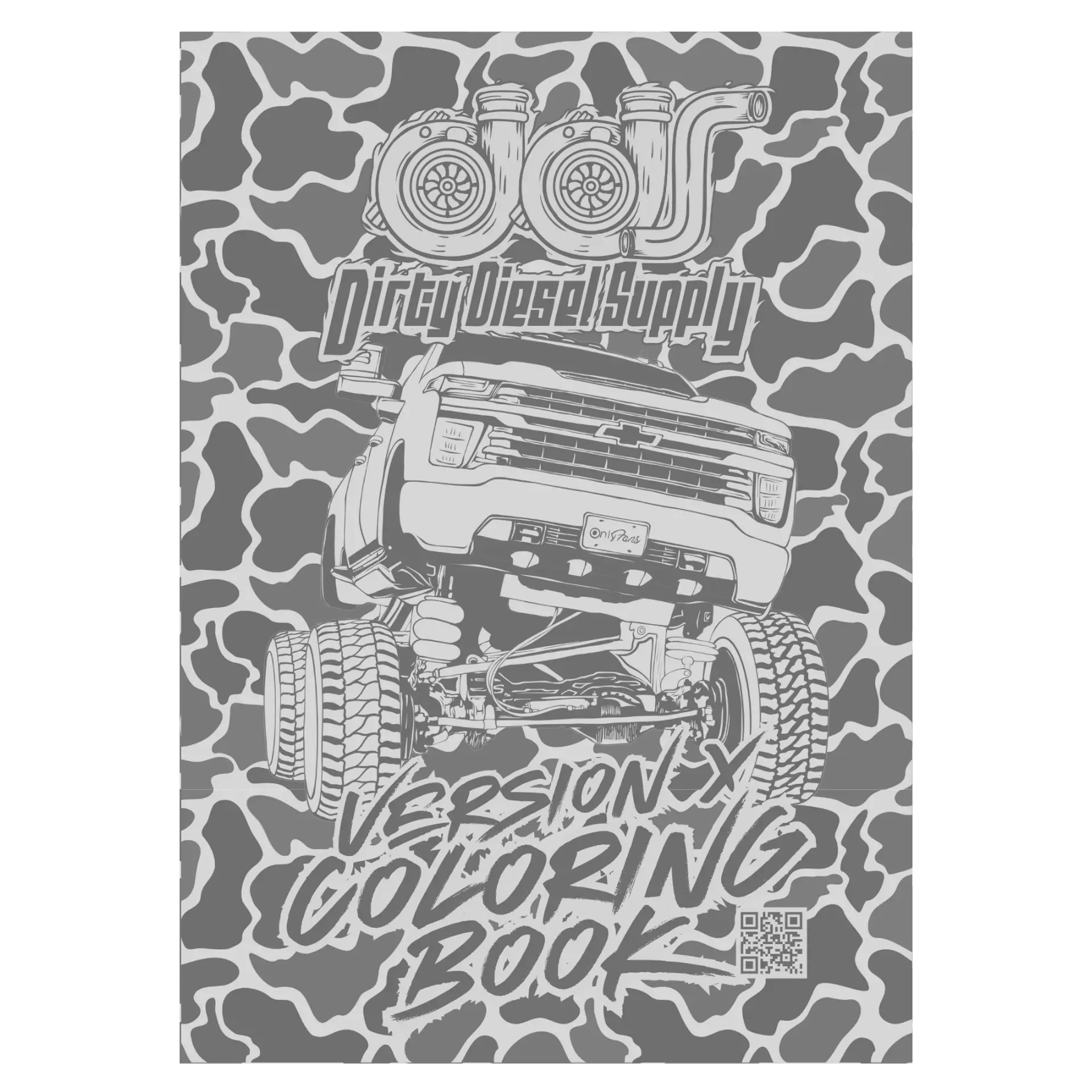 Dirty Diesel Supply Version 10 Truck Coloring Book - Over 100 Pages of Unique Designs for Kids & Adults