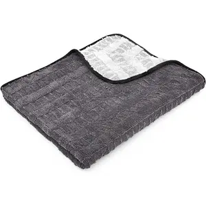 Gauntlet  Drying Towel, Ultra-Absorbent 70/30 Blend Korean Microfiber, Dries   Without , 900 GSM, 30x36 Inches, Ice Grey/Grey, 1-Pack