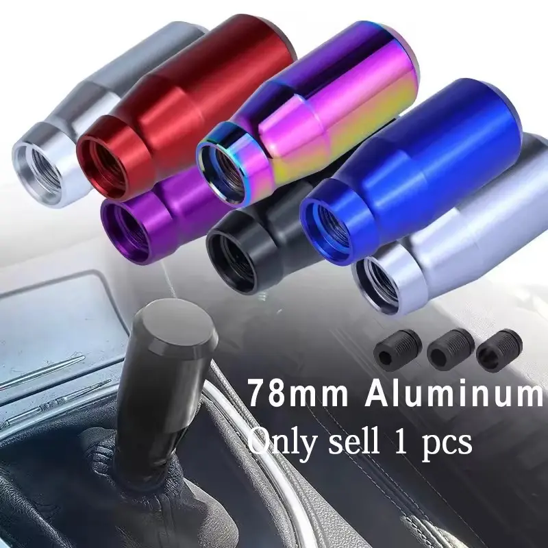 Colorful Car Gear Shift Knob Head, Shifter Knob, Interchangeable Knob, Manual Transmission Lever Handle, 3 Inch, Durable & Stylish Design, Perfect Fit for Cars, Automotive Car Accessories