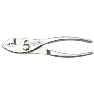 212 MAIN Apex Tools H26VN-05 6.5 in. Slip Joint Cee Tee Pliers - Bright Plated, Drop-Forge Wire Cutters for Fishing & Outdoor Recreation