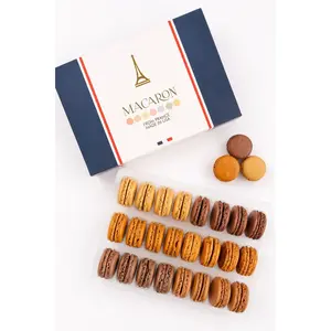Assorted Chocolates Macaron Box - 24 Pack