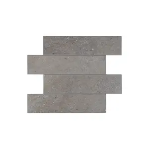 COLAMO Rock Elongated Grey Subway Tiles Peel & Stick Backsplash