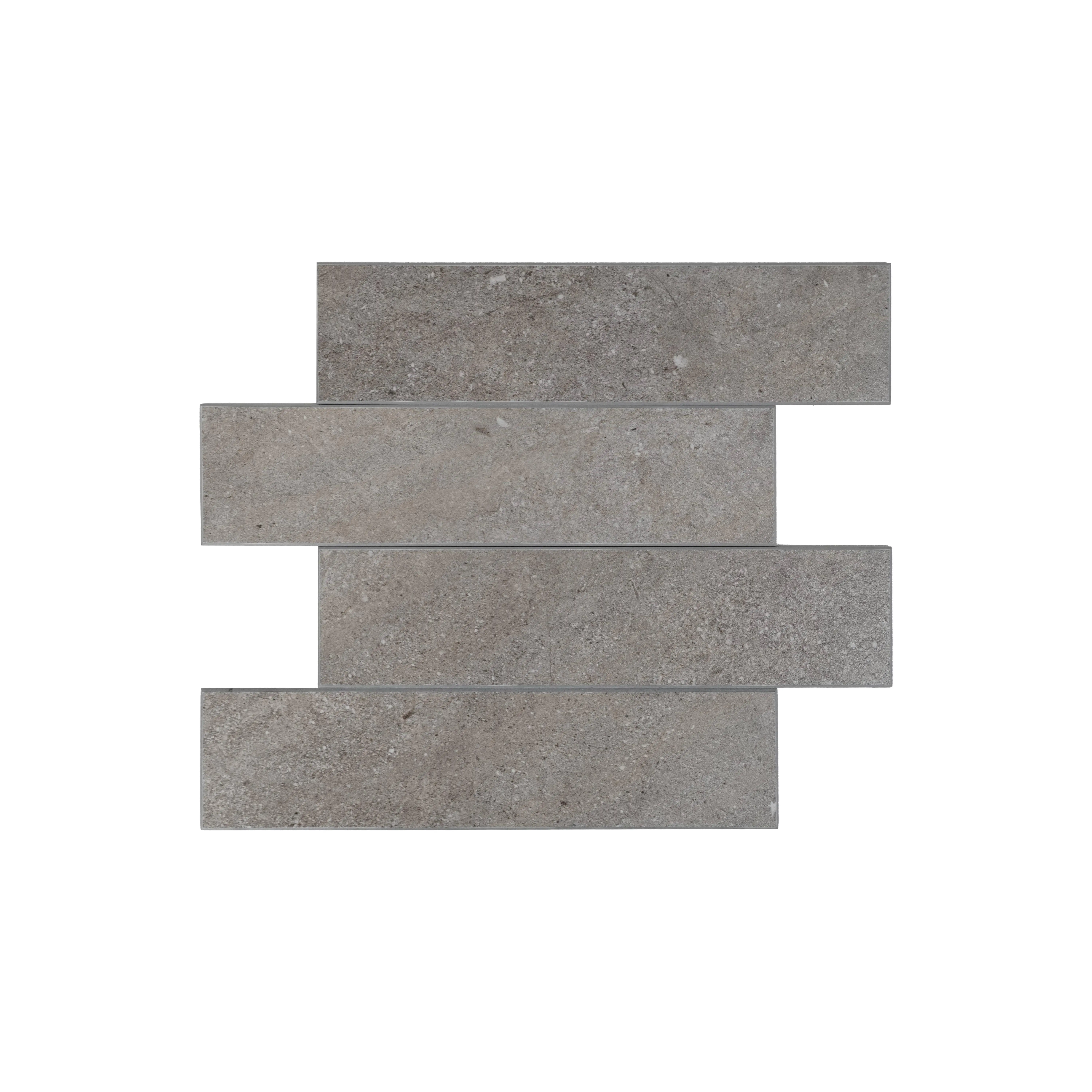 COLAMO Rock Grey Subway Tiles waterproof Peel & Stick Tiles(10pc) - Home Improvement Wall Stickers for Kitchen, Living Room, Vanity, RV Decor self adhesive backsplash