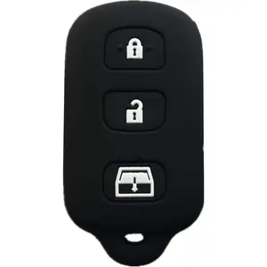 Silicone Keyless Entry Remote Control Key Fob Cover Case Protector Replacement For 1999-2009 Toyota 4Runner, 2001 - 2008 Toyota Sequoia, HYQ12BBX, HYQ12BAN, HYQ1512Y