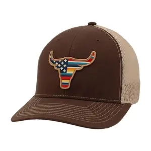 Ariat Flag Steer Head Ball Cap