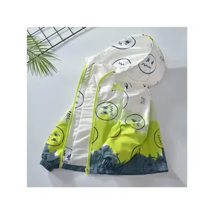 (New)Kids Boys' Spring Autumn Thin Windbreaker - Lightweight Fashion Jacket for to Medium Size Boys, Casual Stylish Outerwear, Breathable Seasonal Coat, Easy Care Polyester Fabric