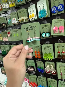 Stacked books earrings