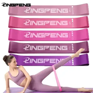 LINGPENG Resistance Loop Exercise Bands 5 Different Resistance Levels Elastic Band Suitable for arm Leg Stretching and Strength Training