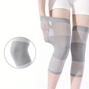 2 Pack Unisex Breathable All‑Season Compression Knee Sleeves, Lightweight Elastic Strap Support, Gray & Multicolor Knee Braces for Sports and Daily Wear Durable knee guard