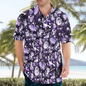 Aloha Shirt, Tropical Summer Shirt, Beach Vacation Outfit,Cosmic Hawaiian Shirt – Purple Galaxy Vibes, Anime Hawaiian Shirt for Fans #alohashirt #hawaiianshirt #tropicalvibes #summeroutfit #beachwear #viraloutfit
