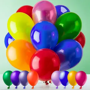100 PCS 12" Assorted Color Latex Balloons , Bulk Pack for Birthdays, Baby Showers, Weddings & Parties