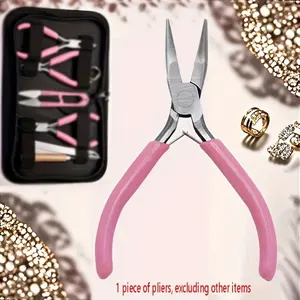 Tools for Crafting Jewelry, Including Steel Pliers with Plastic Grips, Are Portable, User-Friendly, And Ideal for Beginners.