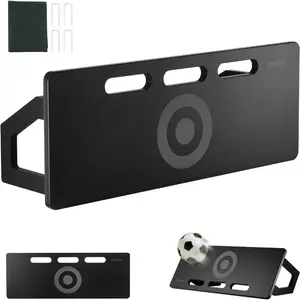 VEVOR Soccer Rebounder Board, Portable Soccer Wall with 2 Angles Rebound, Foldable HDPE Kickback Rebound Board, Soccer Training Equipment for Kids and Adults, Passing Shooting Practice