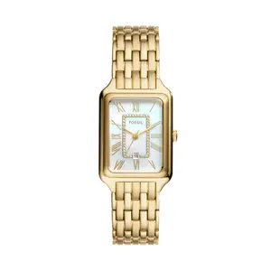 Fossil Women's Raquel Three-Hand Date, Gold-Tone Stainless Steel Watch