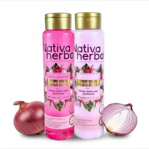 Nativa Herbal Onion, Biotin and Panthenol Shampoo & Treatment (18.5 Fl Oz/550 ml) Conditioning Restorative Haircare