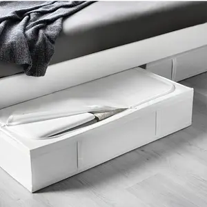 Under-bed storage container, durable fabric, foldable, under-bed storage box is used to store clothes, blankets, sheets, shoes, and under-bed storage box. The foldable under-bed has a large capacity design, which is very convenient and can be used at home