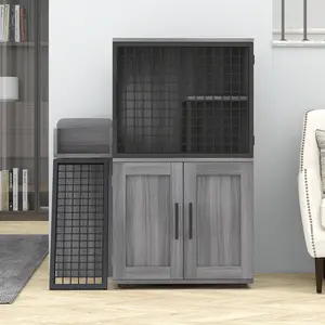 Large Buffet Storage Cabinet, Farmhouse Kitchen Sideboard Buffet with 3 Drawers and 3 Doors, Wood Wine Bar Coffee Bar Cabinet with Microwave Stand for Kitchen, Living Room