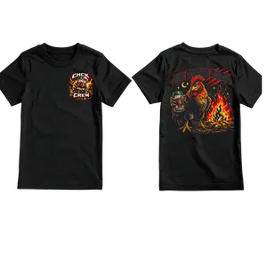 Just Clucking Around black knockout 100% Cotton T-Shirt