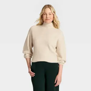 Women's Funnel Pullover Sweater - A New Day