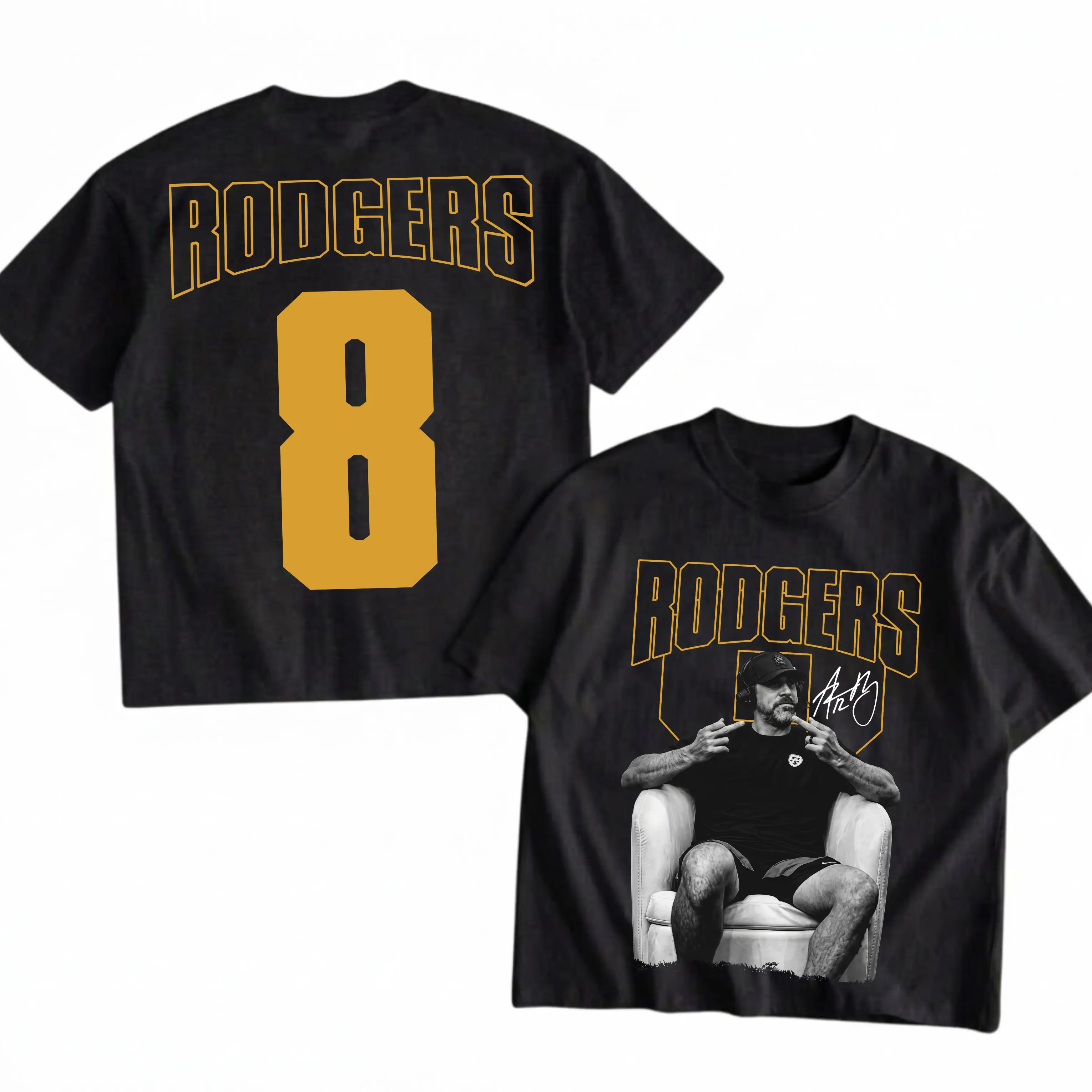 Rodgers 8 Middle Finger Football T-Shirt, Graphic Pittburghs Tee, Unisex Sport Shirt, Gift For Fans