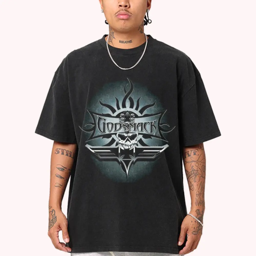 Godsmack The Rise Of Rock Graphic Tee With Dark Concert Streetwear Style HY2033