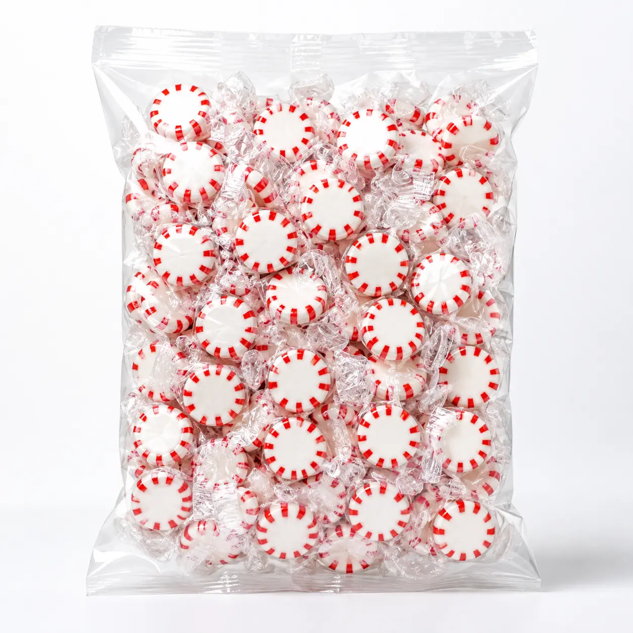 Peppermint Starlights Sweet Snack, Real Peppermint Oil-Infused Hard Candies, 1 lb Bag